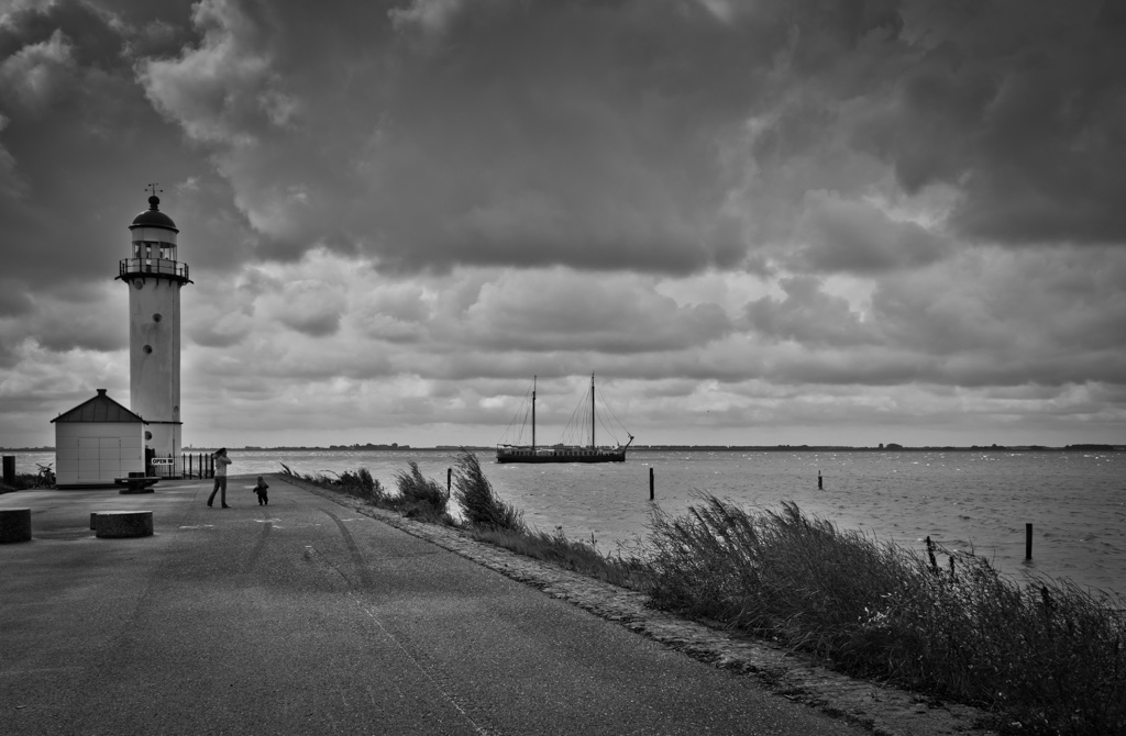 S/W-Variante von "Stürmisches Holland"