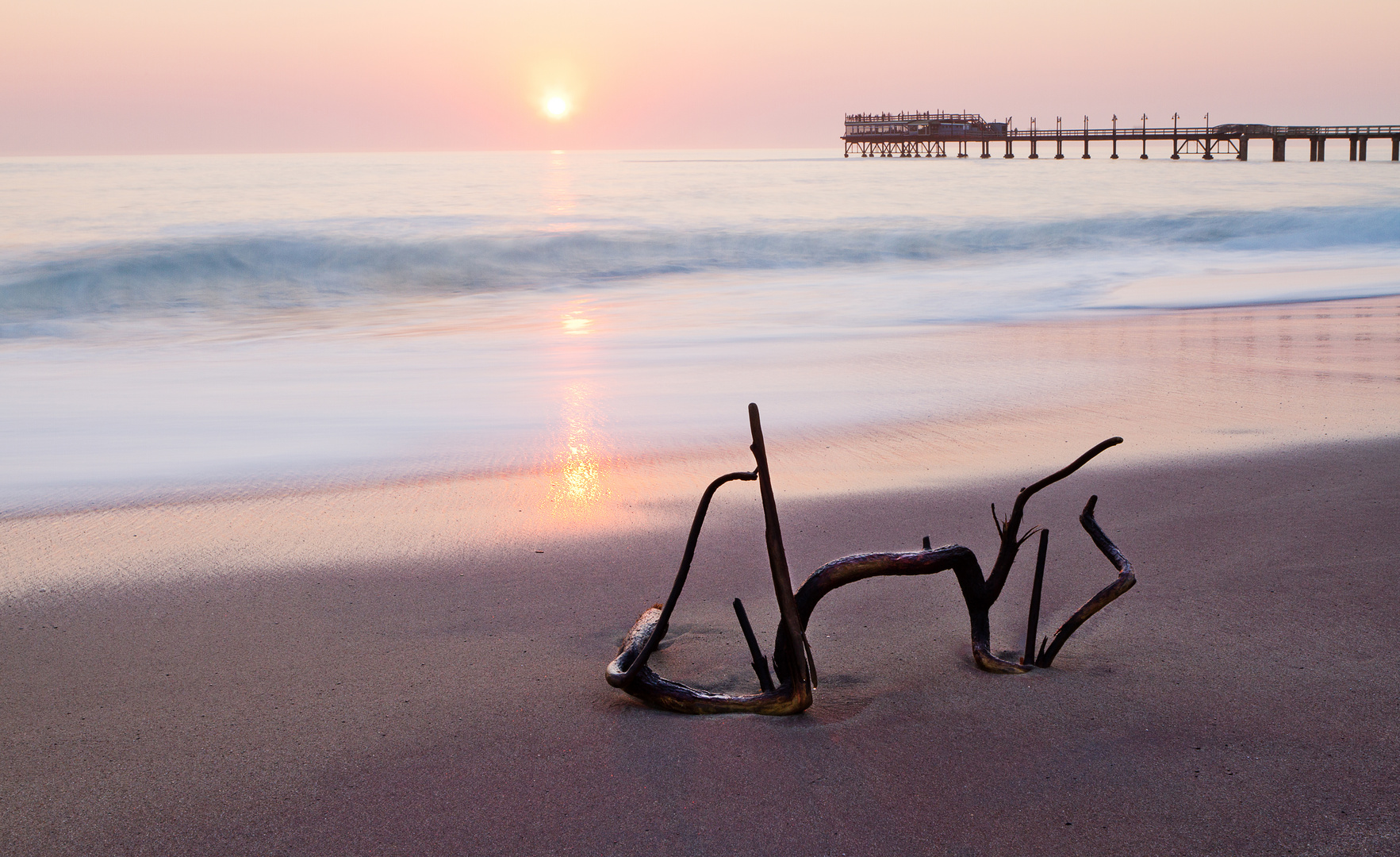 Swakopmund Jetty, Winter Sunset