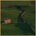 swaledale barn at dusk