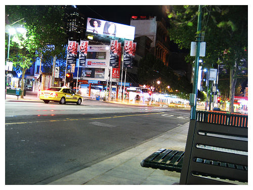 Swanson Street at night