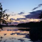 Swedish Mirror --- Sunset at Foxen Lake