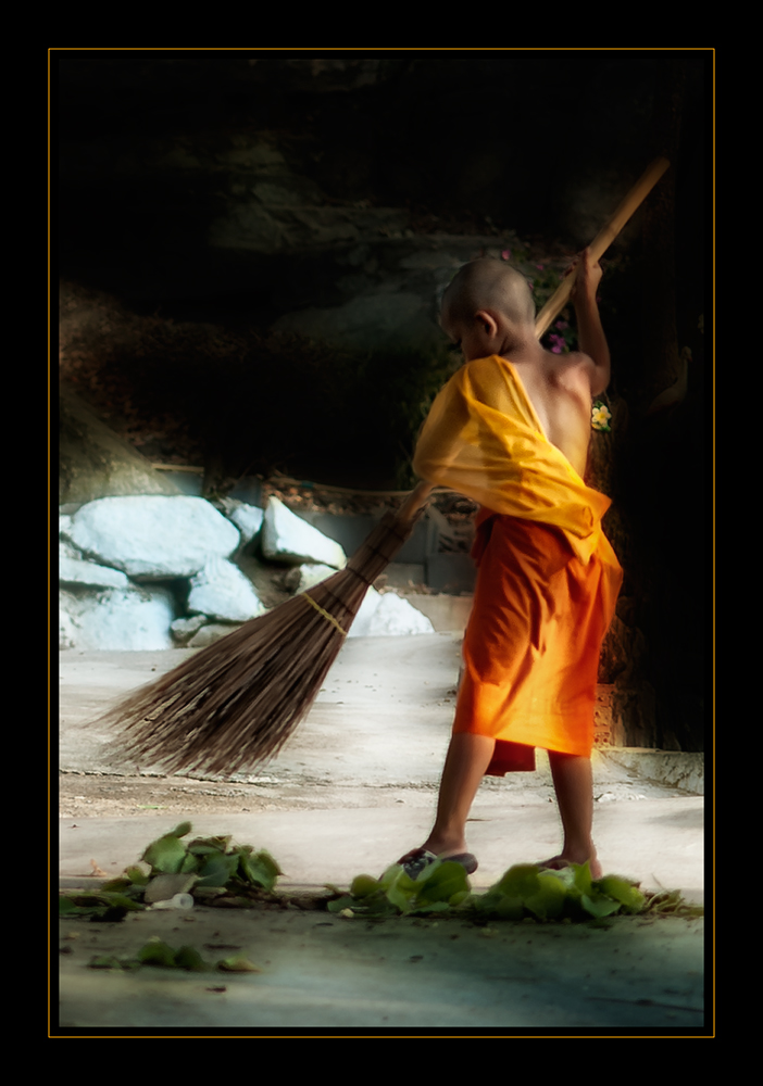 sweeping Monk