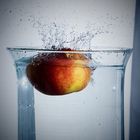 swimming apple