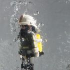 Swimming Firefighter :)