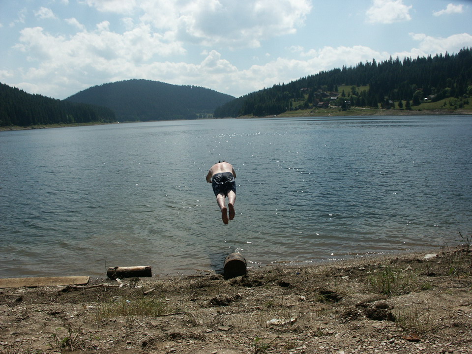 Swimming in Belis Lake, RO