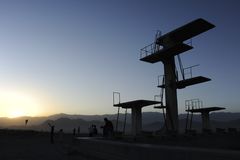 Swimming pool, Kabul, Afghanistan 