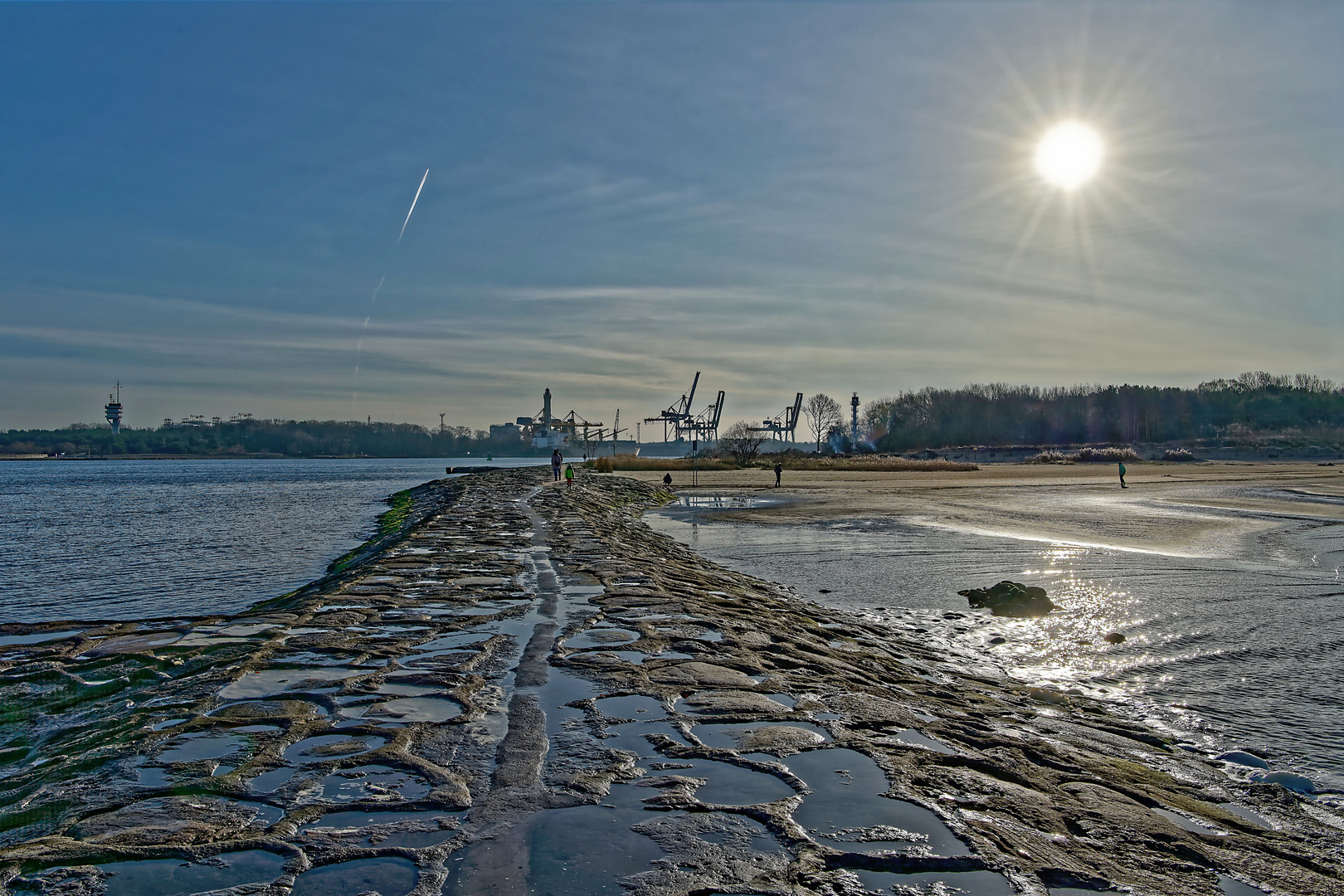 Swinemünde am Leuchtturm Mühlenbake