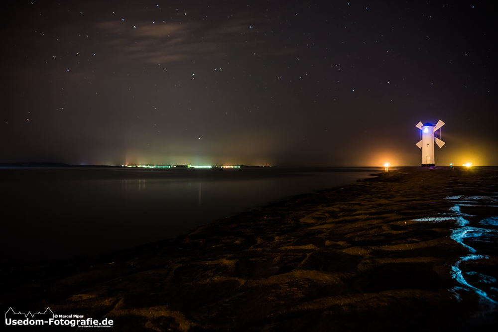 Swinemünde bei Nacht