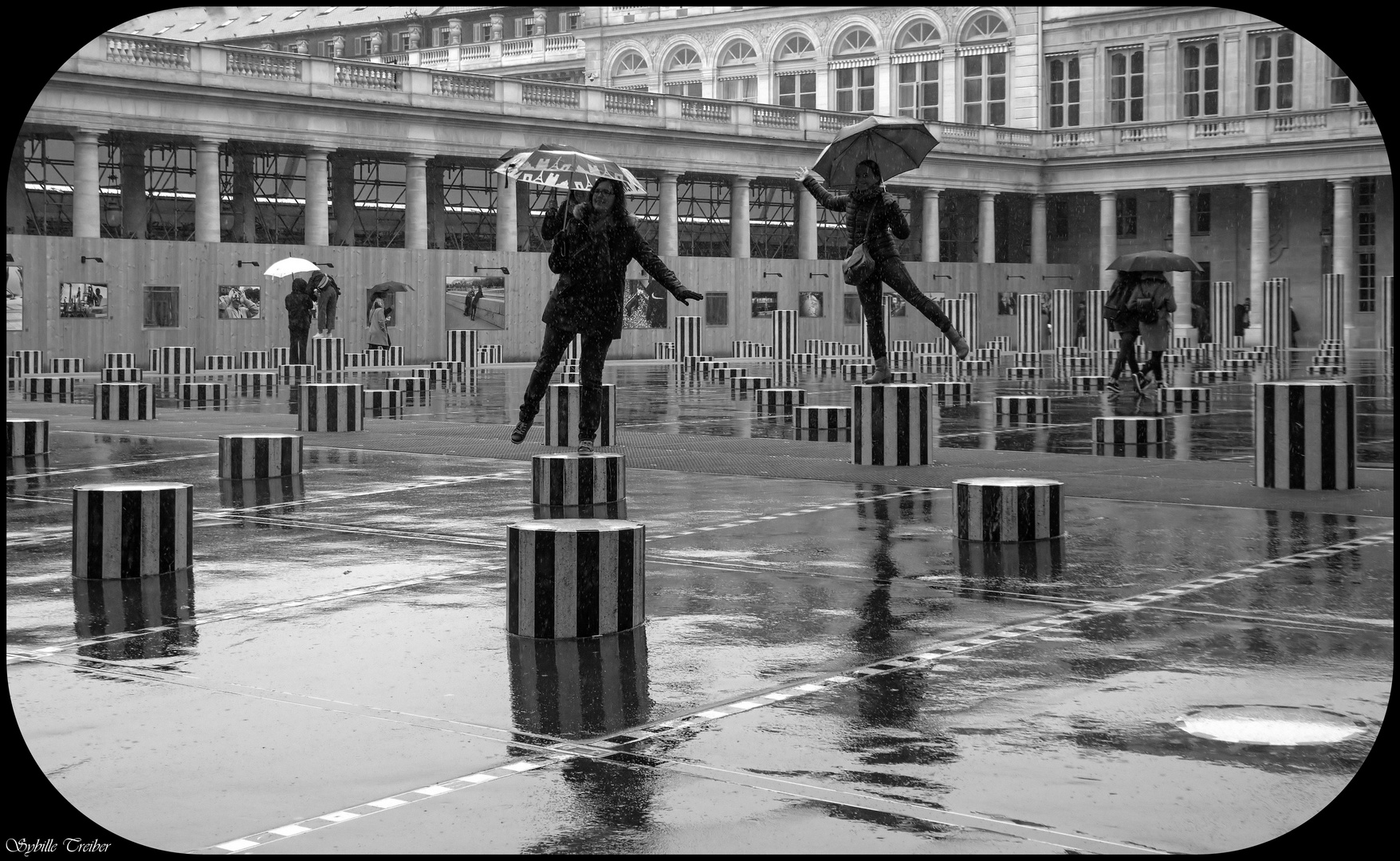 Swinging in the rain