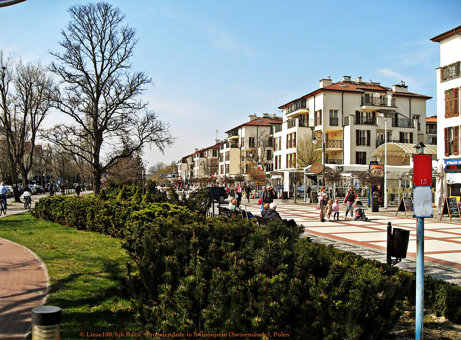 Swinoujscie Baltic -  Promenade - Aufbau eines mondänen Seebades