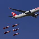 Swiss A-330 und Patrouille Suisse