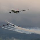 Swiss A330 + Patrouille Suisse