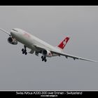 Swiss Airbus A330-300 over Emmen - Switzerland