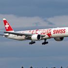 Swiss Boeing 777, HB-JNA, People's Plane Livery