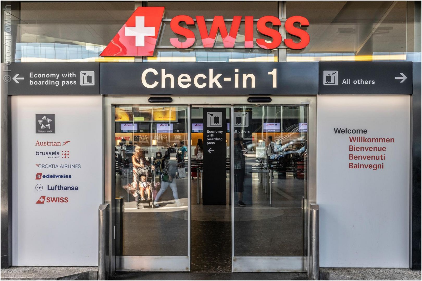 * * * * SWISS  / Check-in 1 * * * *