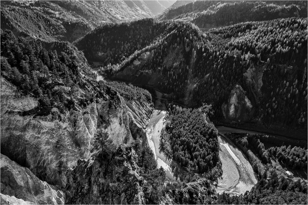 Swiss Grand Canyon b&w