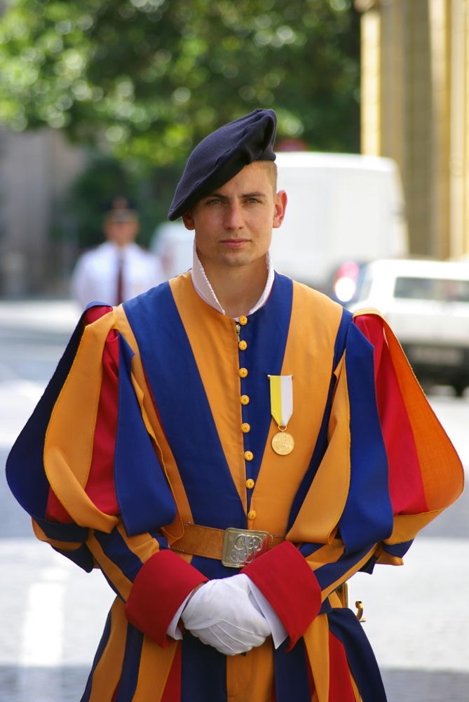 Swiss Guard In Vatican
