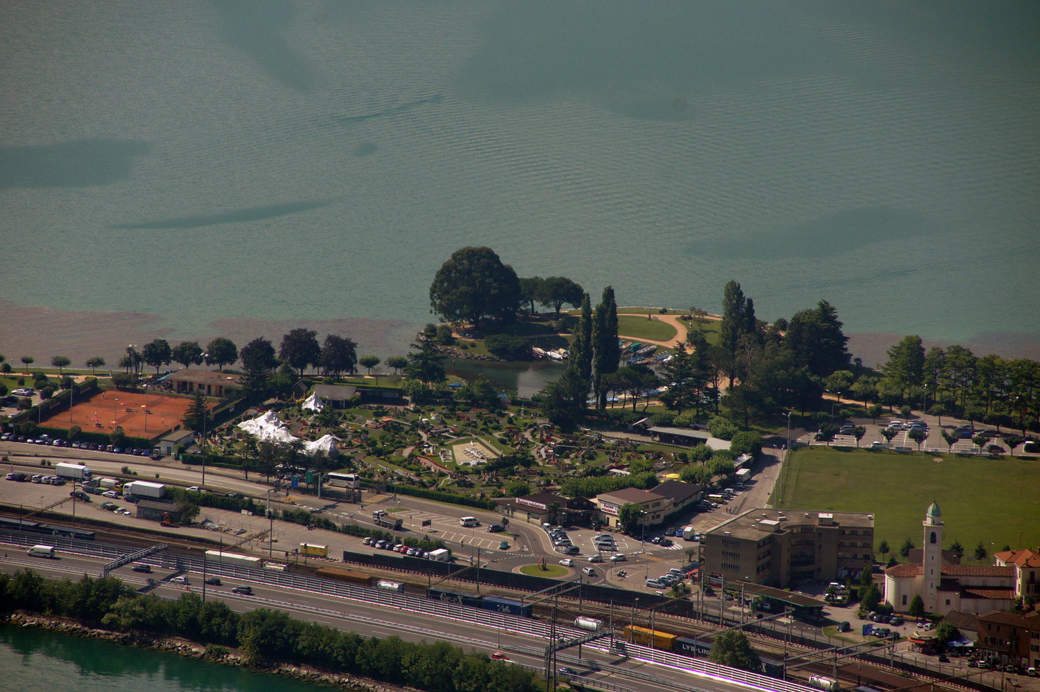 Swiss Miniatur vom San Salvatore aus