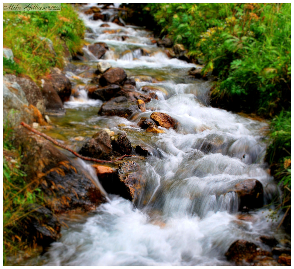 Swiss Mountain Stream, St. Moritz