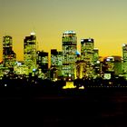 Sydney, Abendliche City-Silhouette