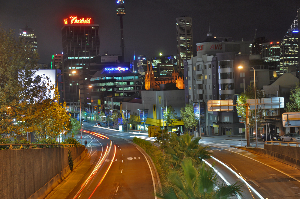 Sydney at night