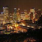 Sydney by Night - The Rocks ... Blick von der Harbour Bridge (1163)