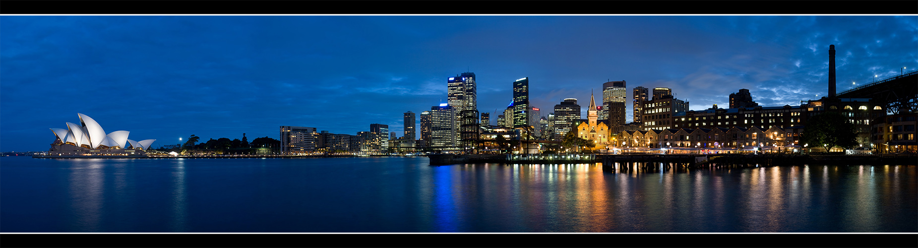 Sydney Cove At Nightfall (Panorama)