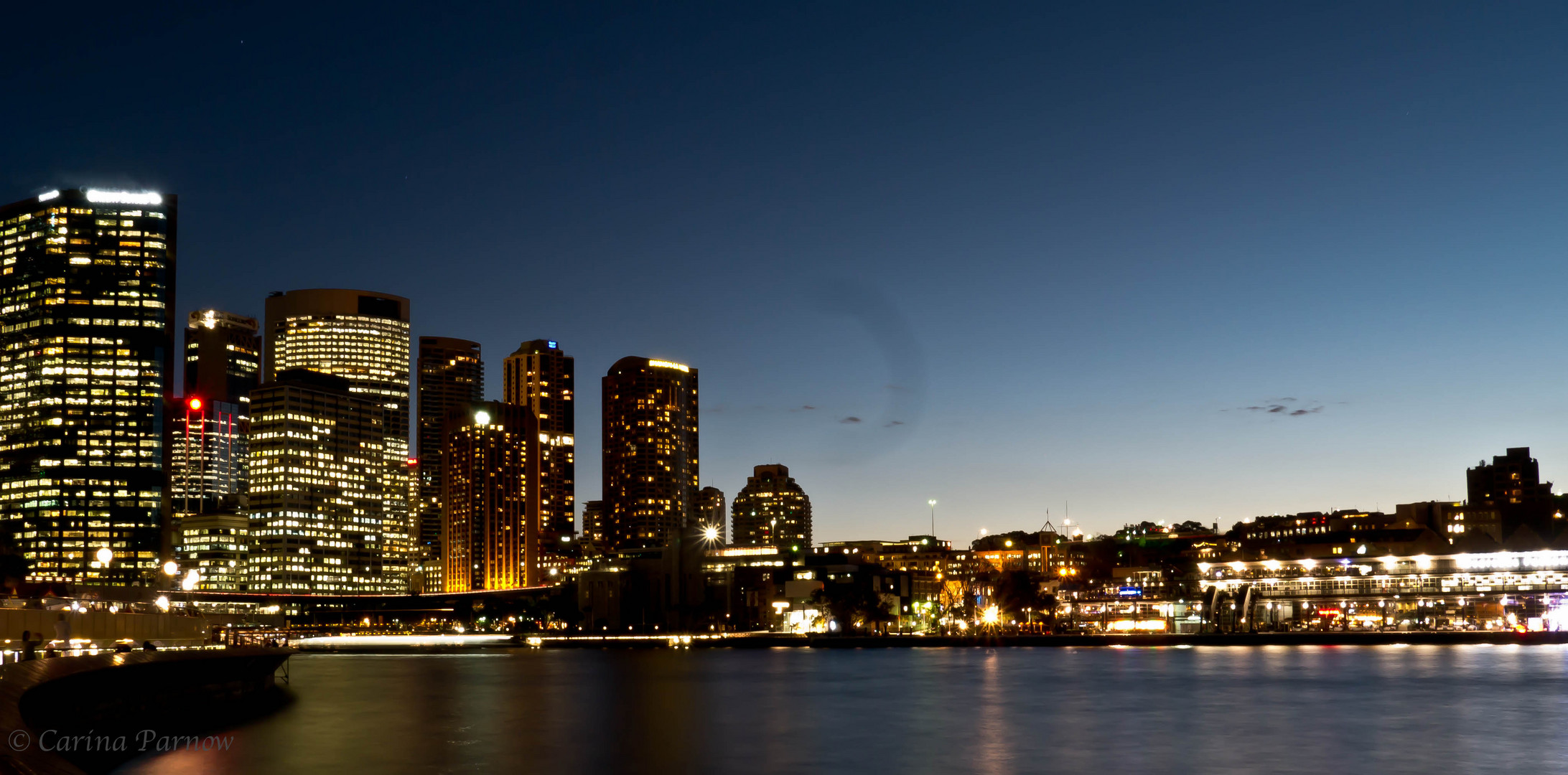 Sydney Harbour at night