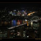 Sydney Harbour Bridge and Lavender Bay from Westfield Tower, Sydney, NSW / AU