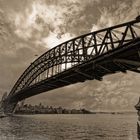 Sydney Harbour Bridge - Old photo effect