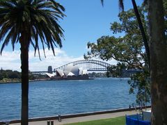 Sydney Opera House und Harbour Bridge, 1. Blick vom Royal Botanical Garden