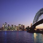 Sydney Skyline - Harbourbridge und Opera nachts