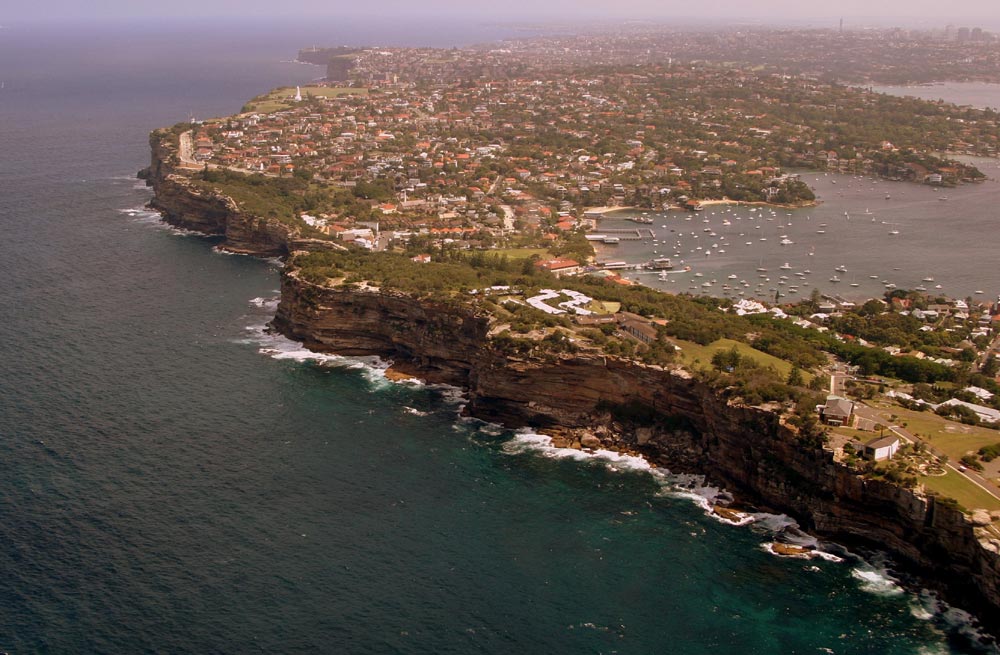 Sydney Southern Cliff from Helicopter