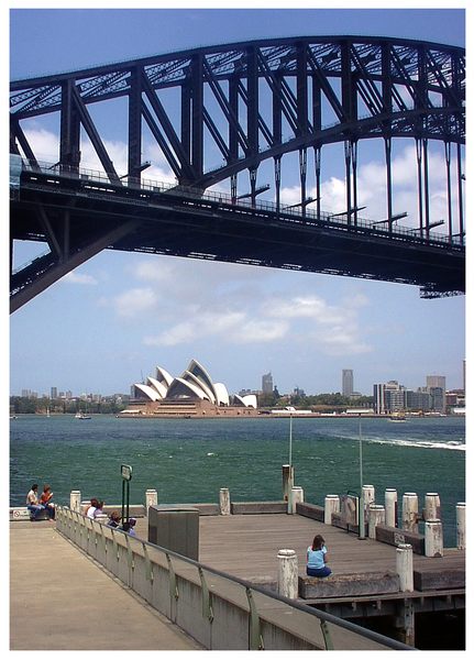 Sydneys Oper und die Brücke