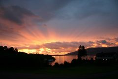 Sykkylven Norwegen Sonnenuntergang