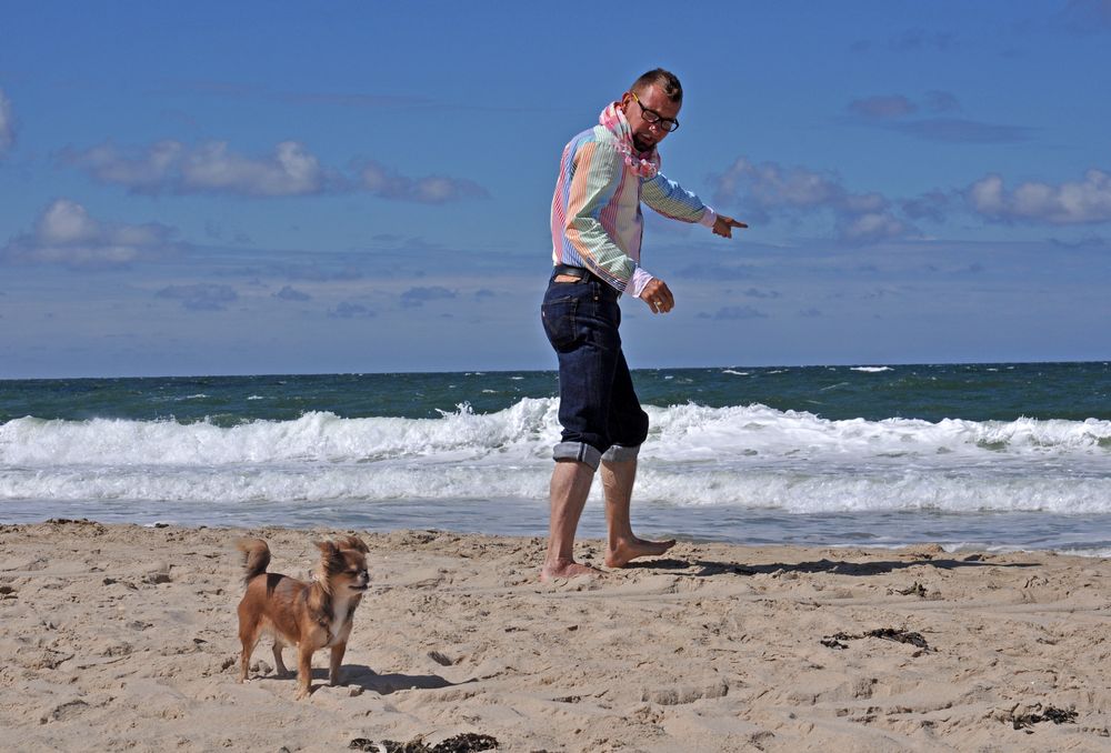 Sylt 2012: "Ab ins Wasser" --- "Nein! Bist du irre bei den Wellen!!!