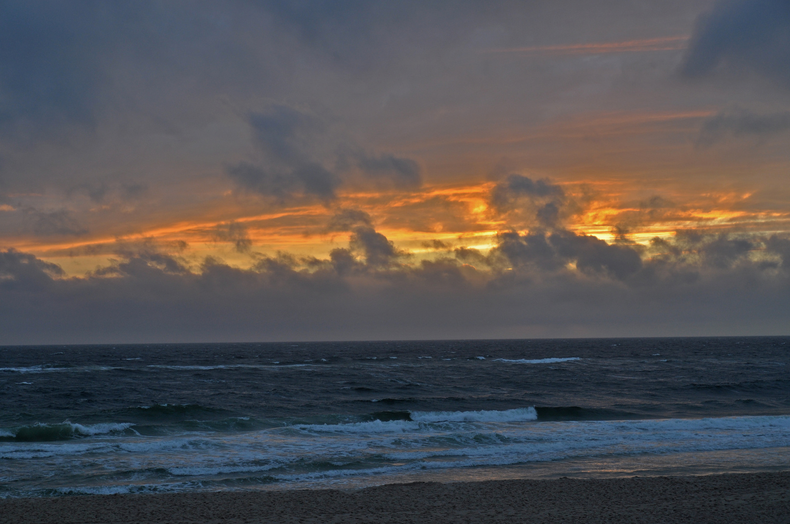 Sylt 2012: Sonnenuntergang in Wolken