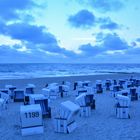 Sylt 2013 - blaue Stunde in Westerland am Strand