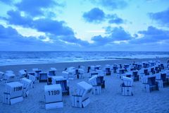 Sylt 2013 - blaue Stunde in Westerland am Strand