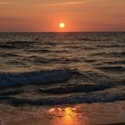 Sylt 2013 -Sonnenuntergang am Strand in Westerland