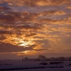 Sylt an einem Weihnachtswintermorgen