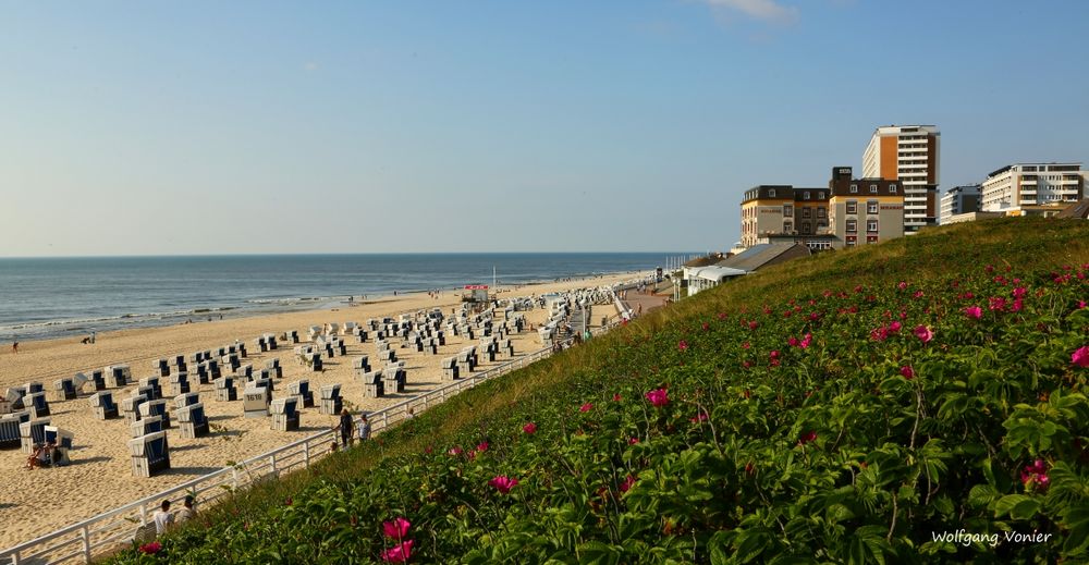 Sylt - Blick auf den Strand von Westerland