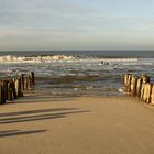 Sylt- Buhnen am Strand vom Klappholttal