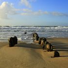 Sylt- Buhnen am Strand vom Klappholttal