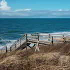 SYLT - DER WEG ZUM STRAND - HOLZTREPPE - WESTERLAND FEBRUAR 2016