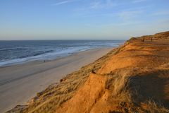 SYLT - KAMPEN - DAS ROTE KLIFF AM ABEND - FEBRUAR 2015