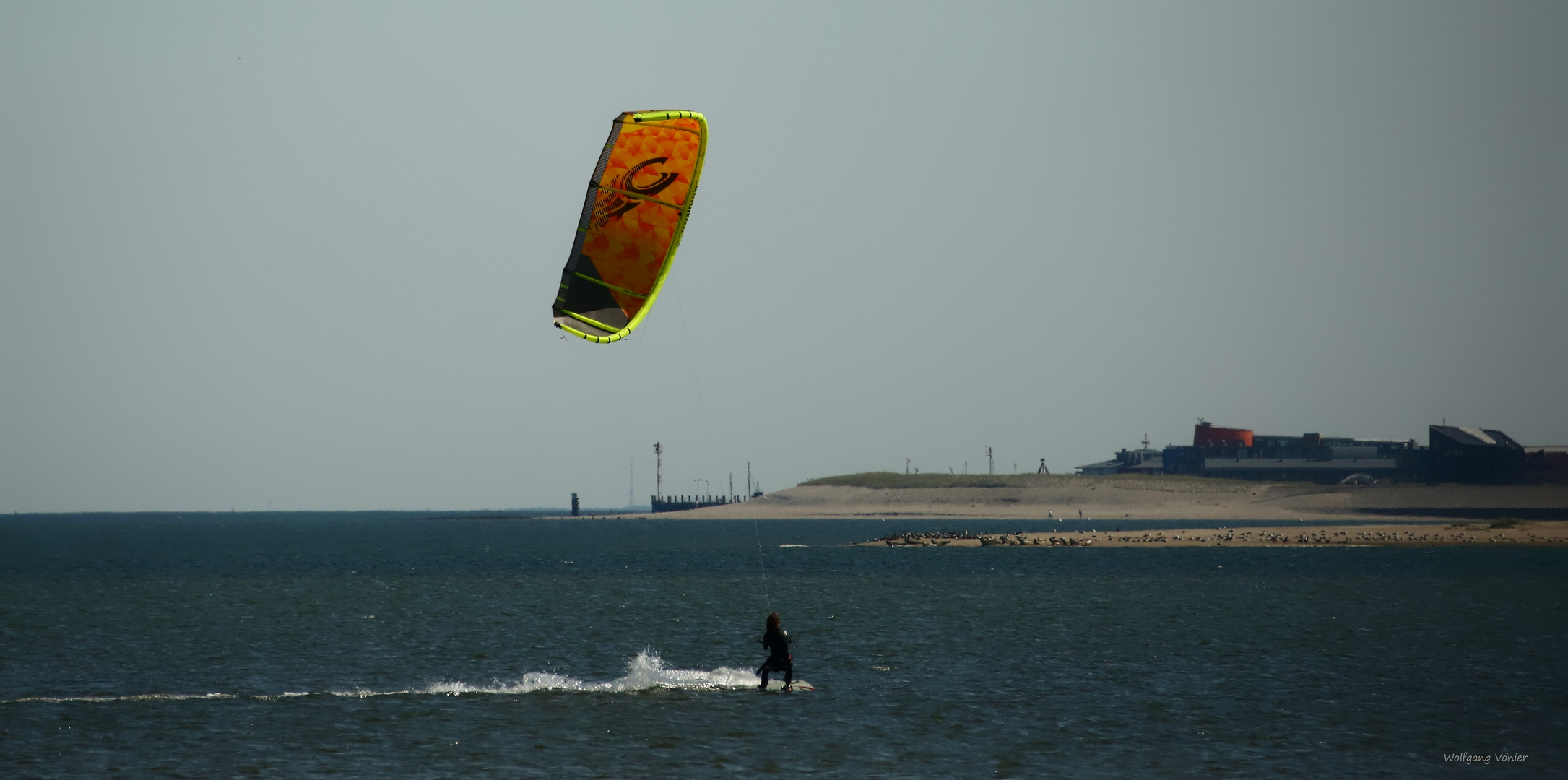 Sylt-Kitesurfer vor List,