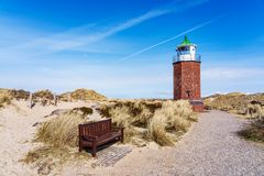 Sylt, Leuchtturm Quermarkenfeuer Rotes Kliff