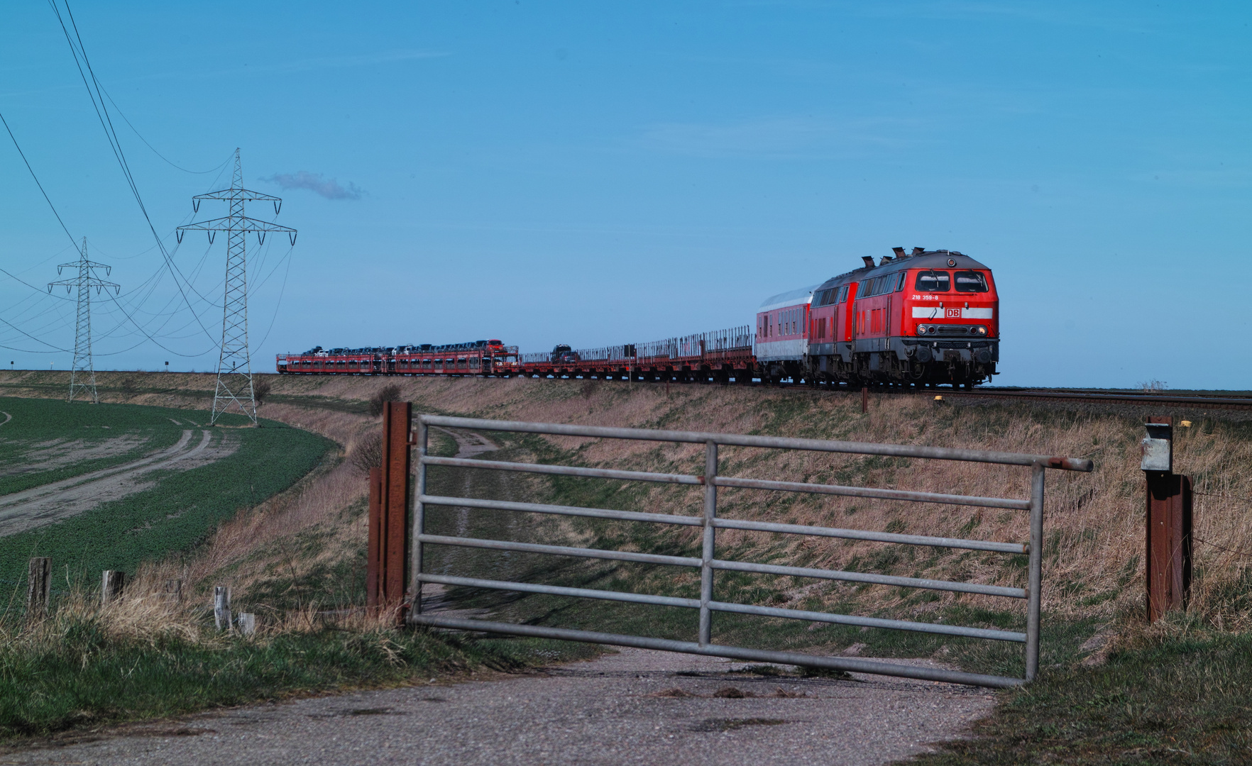 Sylt Shuttle bei Klanxbüll ...