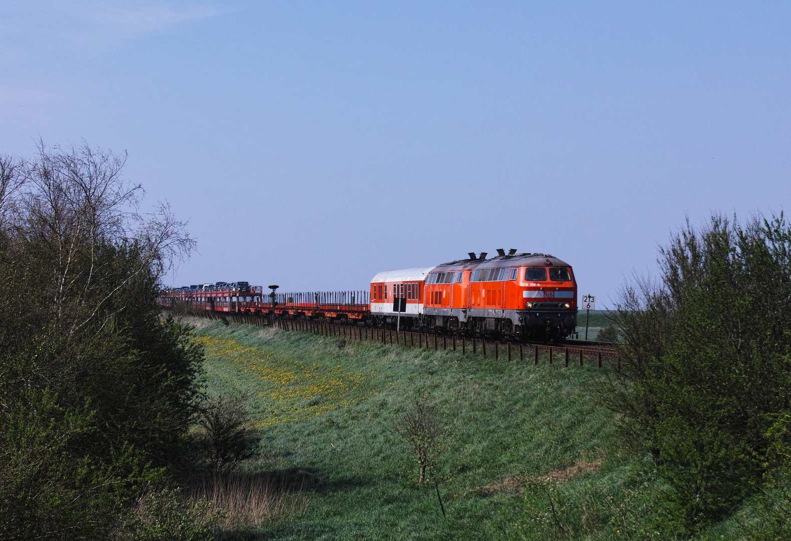 Sylt Shuttle bei Klanxbüll ...